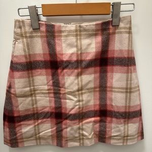 Wilfred plaid skirt